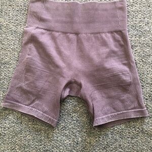 JoyLab Mauve Ribbed Yoga/Bike Shorts